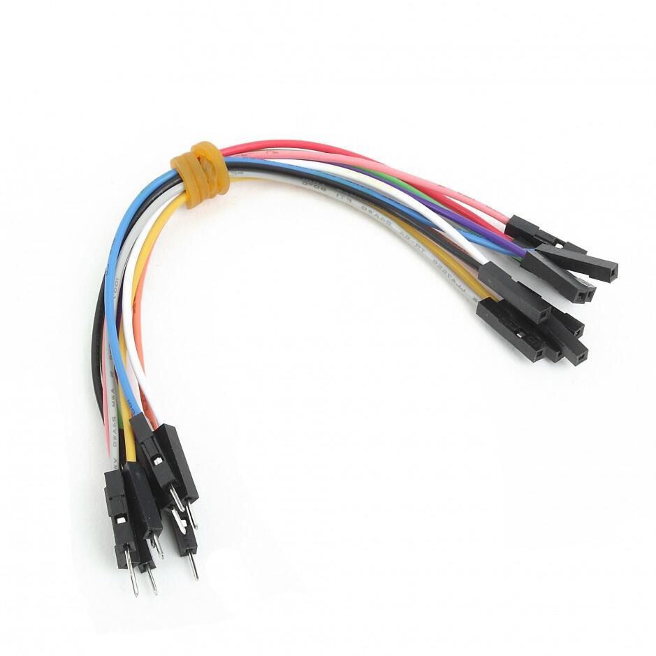 MikroElektronika-MIKROE-512 Kits de composants Wire Jumpers Male to Female (15 cm length, 10pcs)