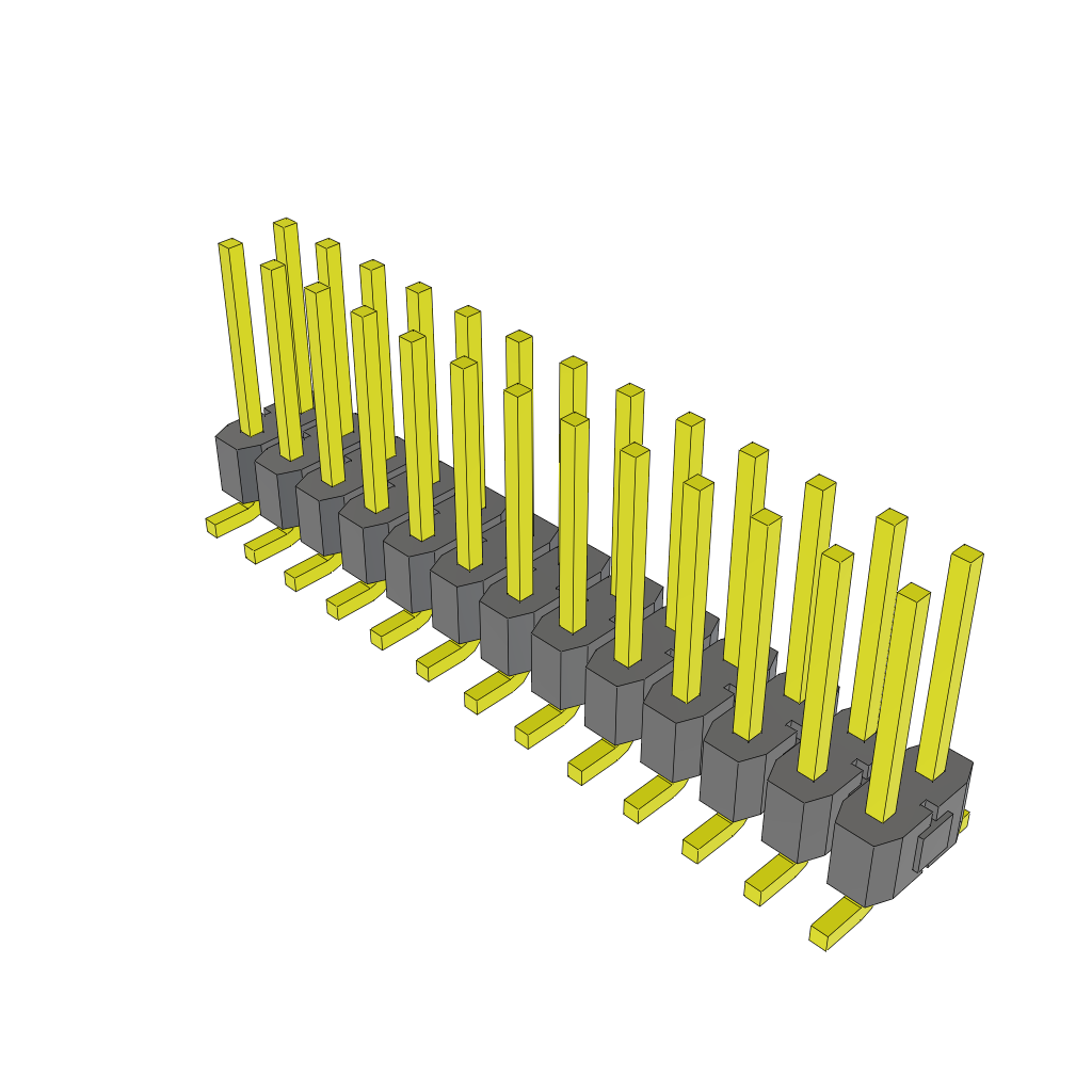 Samtec-TSM-113-02-L-DV-LC Steckverbinderleisten und Leiterplattenbuchsen Conn Unshrouded Header HDR 26 POS 2.54mm Solder ST Top Entry SMD Tube