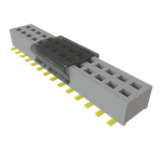 Conn Socket Strip SKT 28 POS 1.27mm Solder ST Bottom Entry SMD TIGER CLAW™ T/R