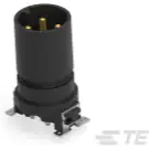 ERNI Electronics-284809-E Conector circular Conn M12 Circular PIN 4 POS Solder ST SMD 4 Terminal 1 Port T/R