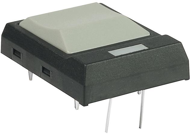 NKK Switches-JF15RP3HF Interruttore tattile Switch Tactile OFF (ON) SPST Square Button PC Pins 0.05A 24VDC 500000Cycles 2N Thru-Hole