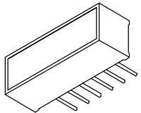 Lumex-SSB-LX620SOD LED 光棒、数组和条线图 3 Chip LED Light Bars, Arrays and Bar Graphs
