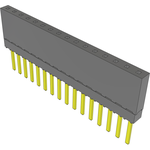 Conn Elevated Socket SKT 16 POS 2.54mm Solder ST Top Entry Thru-Hole Tube