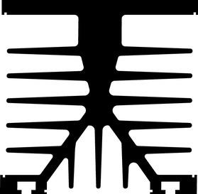 Fischer Elektronik-SK 89 100 SA Kühlkörper Heat Sink Passive Extruded Thru-Hole Aluminum 1.3°C/W Black Anodized