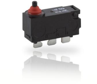 ZF Electronics-DK1G-SNAO Interruptor de acción ultrarrápida Switch Snap Action N.O./N.C. SPDT Button PC Pins 2A 12VDC Thru-Hole