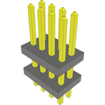 Conn Board Stacker HDR 8 POS 1.27mm Solder ST Top Entry Thru-Hole FLEX STACK™ Layer