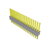 Conn Unshrouded Header HDR 20 POS 1.27mm Solder ST Top Entry Thru-Hole Tube