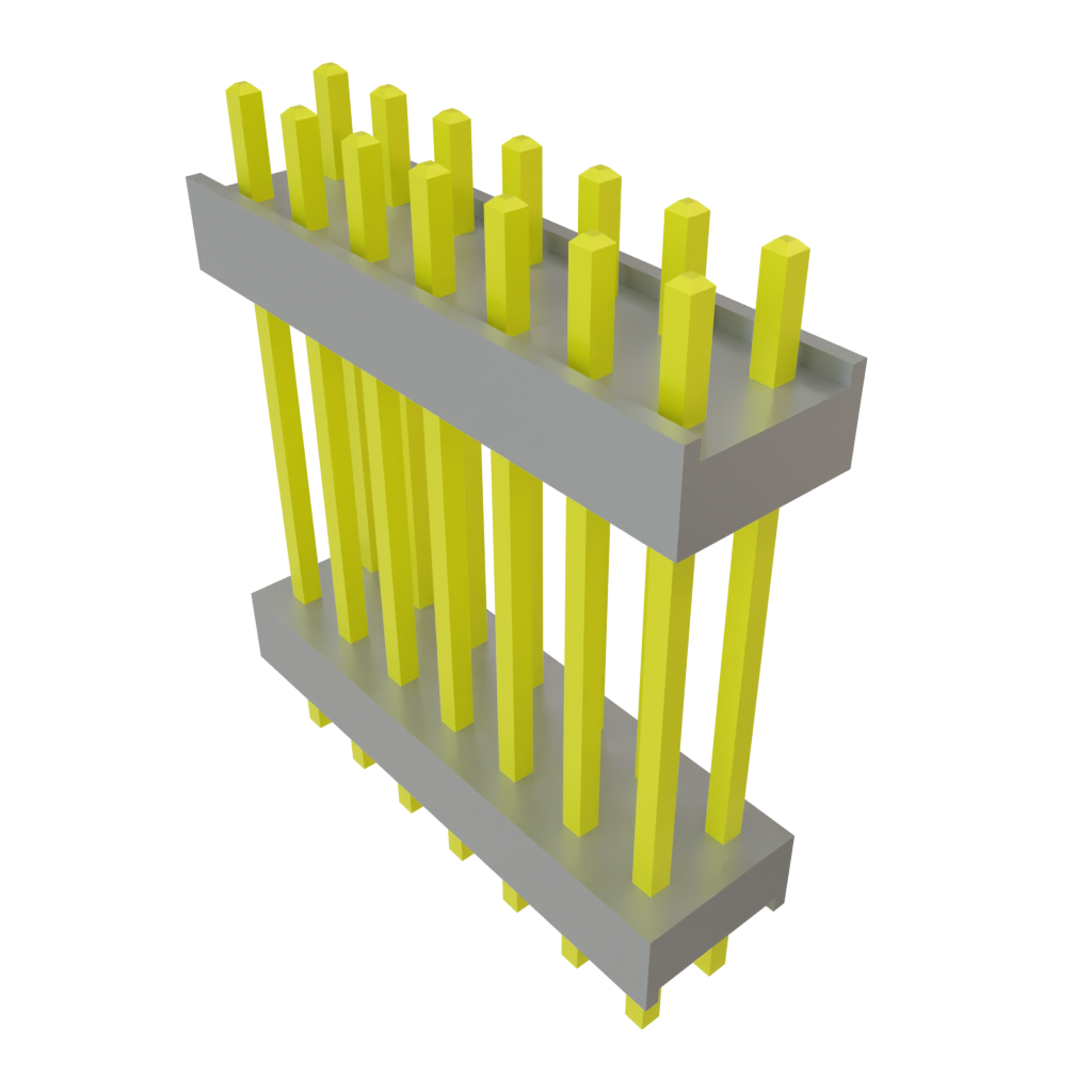 Samtec-DW-07-10-G-D-626 Connector Headers and PCB Receptacles Conn Board Stacker HDR 14 POS 2.54mm Solder ST Top Entry Thru-Hole Bulk