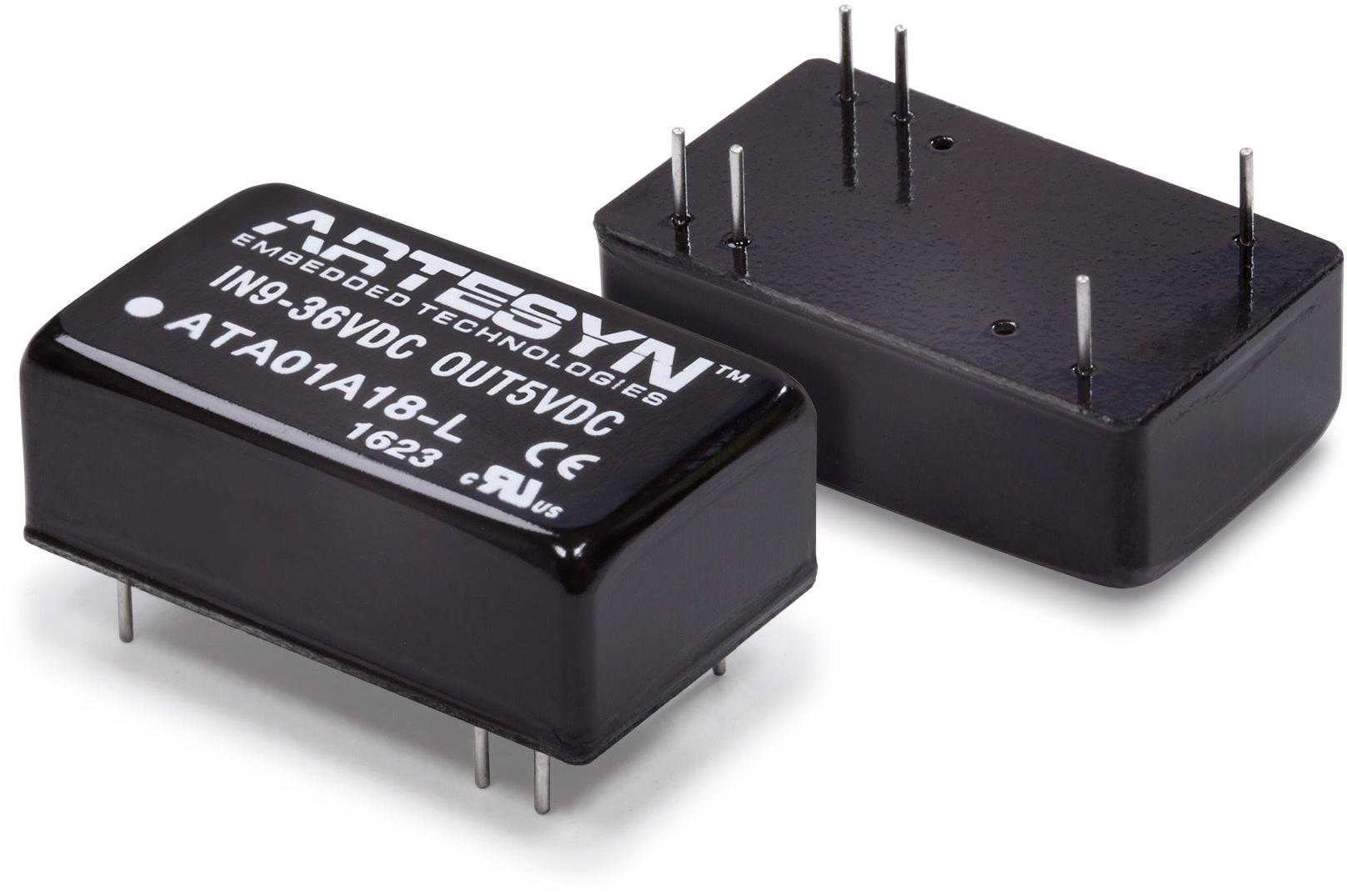 Artesyn / Advanced Energy-ATA01F18-L Convertitore da DC a DC e modulo di regolazione della commutazione Module DC-DC 24VIN 1-OUT 3.3V 1.2A 4W 6-Pin DIP Module