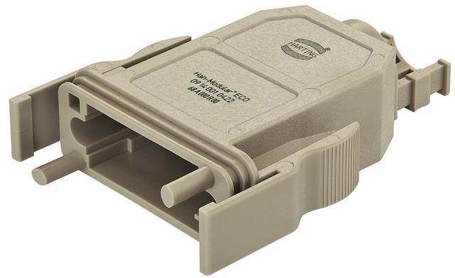 HARTING-09140010422 Adaptateurs pour manchons thermorétractables Hood 180° Polycarbonate Han-Modular®