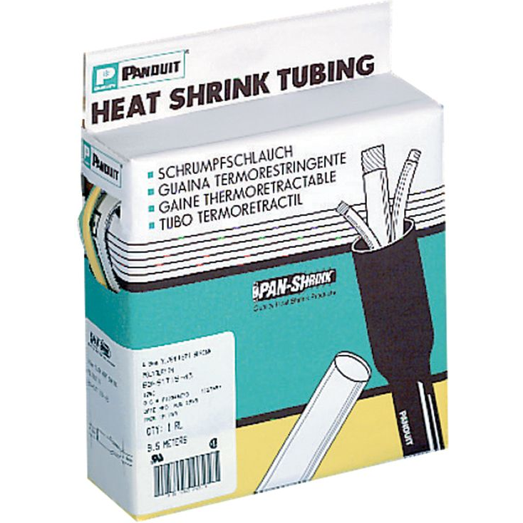 Panduit-HSTT38-Q45 Wärmeschrumpfende Produkte Heat Shrink Tubing ST Cross-Linked Polyolefin Green/Yellow Thin