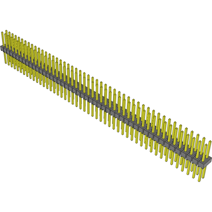 Samtec-TSW-148-16-L-D Steckverbinderleisten und Leiterplattenbuchsen Conn Unshrouded Header HDR 96 POS 2.54mm Solder ST Top Entry Thru-Hole Bulk