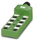 PHOENIX CONTACT-1516823 null Sensor/actuator box, with SPEEDCON quick locking system and LED, with pluggable master cable connection and single-occupied slots, slots: 8