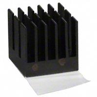 Advanced Thermal Solutions-ATS-55150K-C1-R0 Disipador de calor Heat Sink Passive BGA Cross-Cut Adhesive Aluminum 21.41°C/W Black Anodized