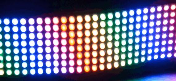 Adafruit Industries-2294 LED-Anzeigen, Punktmatrix Display Matrix Module 256LED Blue/Green/Red
