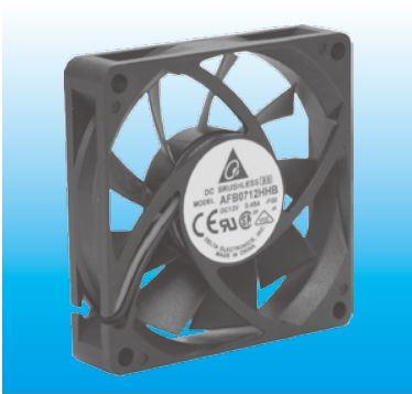 Delta Electronics-AFB0712HHB Gebläse und Lüfter DC Fan Axial Ball Bearing 12V 4V to 13.8V 37.54CFM 38.5dB 70 X 70 X 15mm