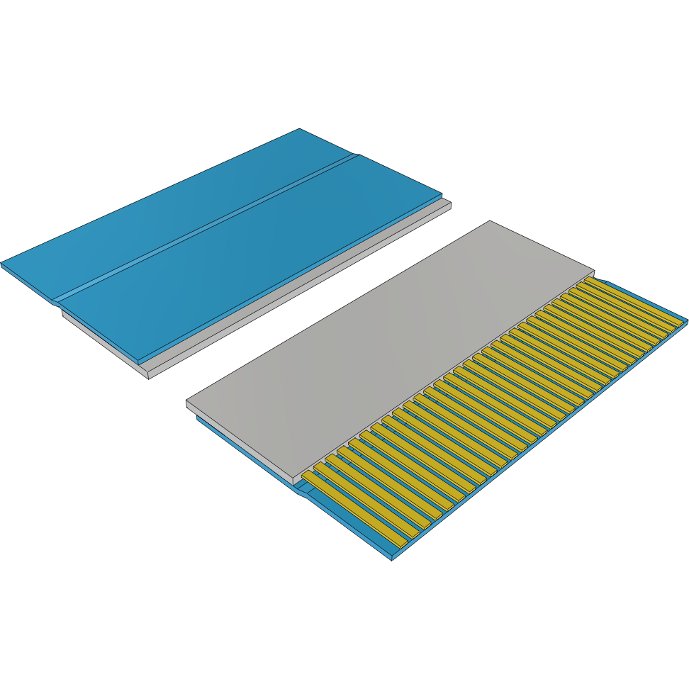 Samtec-FJH-30-R-04.33-4 Assemblaggio cavo a nastro piatto Cable Assembly 0.1m 0.5mm 30 to 30 POS FFC to FFC Bulk