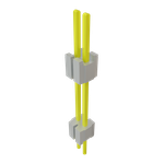 Conn Board Stacker HDR 2 POS 1.27mm Solder ST Thru-Hole Layer