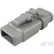 TE Connectivity-DTM06-3S-E007 Custodia filo connettore dedicato Conn Housing PL 3 POS 4.2mm Crimp ST Cable Mount Gray Package Automotive