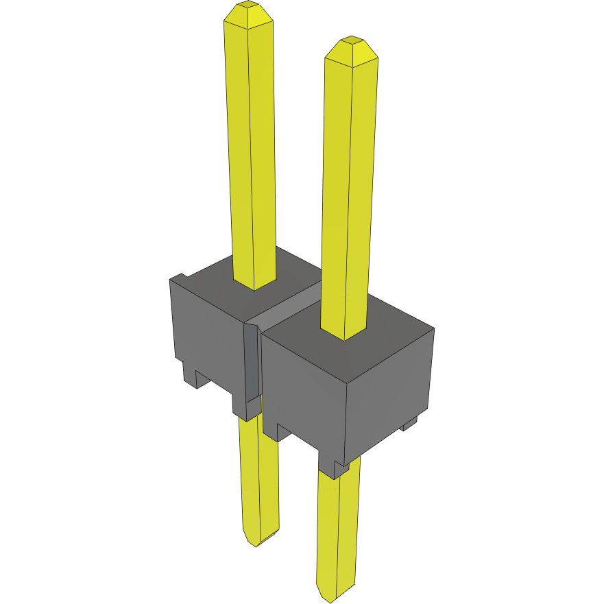 Samtec-TSW-102-08-H-S Connector Headers and PCB Receptacles Conn Unshrouded Header HDR 2 POS 2.54mm Solder ST Top Entry Thru-Hole