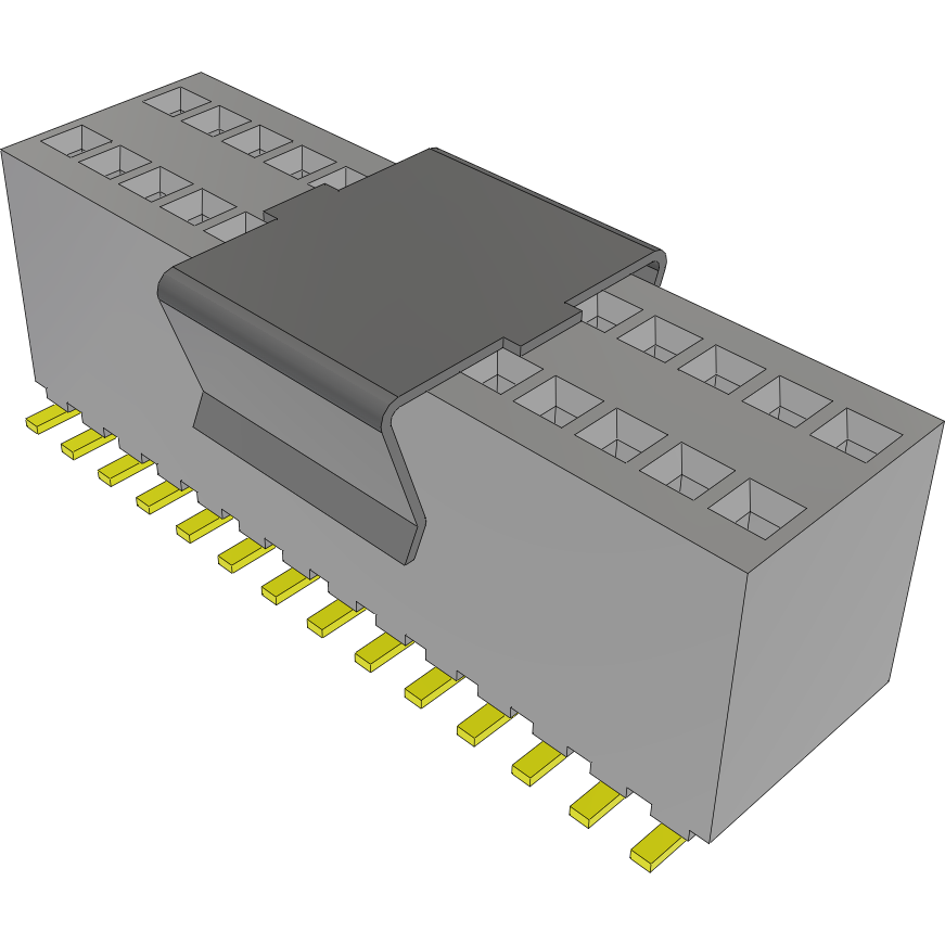 Samtec-RSM-114-02-L-D-P-TR Steckverbinderleisten und Leiterplattenbuchsen Conn Socket Strip SKT 28 POS 1.27mm Solder ST Top Entry SMD T/R