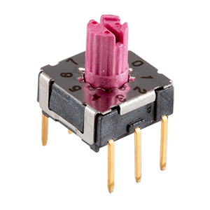 Same Sky (formerly CUI Devices)-RDS-10S-74365-45A-D Interruttore DIP Switch DIP N.O./N.C. SP10T 10 Raised Screwdriver 0.1A 42VDC PC Pins 2.54mm Thru-Hole Tube