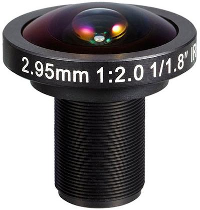 Basler AG-2000036383 Optische Linsen Evetar S-mount lens, fixed focal length of 2.95 mm, F2.0. With IR-cut filter. This is a 1/1.8 inch lens for color cameras