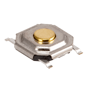 Same Sky (formerly CUI Devices)-TS18-5-20-SL-160-SMT-TR Switch Tactile Switch Tactile OFF (ON) SPST Round Button Gull Wing 0.05A 12VDC 80000Cycles 1.6N SMD T/R