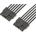 Cable Assembly UL 10002 0.15m 18AWG Wire to Board to Wire to Board 6 to 6 POS F-F Crimp-Crimp Bag