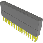 Conn Elevated Socket SKT 36 POS 2.54mm Solder ST Top Entry Thru-Hole Tube