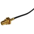 HUBER+SUHNER-85201112 Connettore RF Conn SMA 18GHz 50Ohm Crimp/Solder ST Cable Mount F Gold Over Nickel