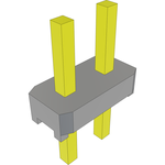 Conn Socket Strip SKT 2 POS Solder ST Thru-Hole Bulk