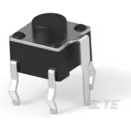TE Connectivity-1825955-6 Tastschalter Switch Tactile OFF (ON) SPST Round Button PC Pins 0.05A 24VDC 100000Cycles 1.57N Thru-Hole Loose