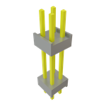 Conn Board Stacker HDR 4 POS 2.54mm Solder ST Top Entry Thru-Hole Bulk