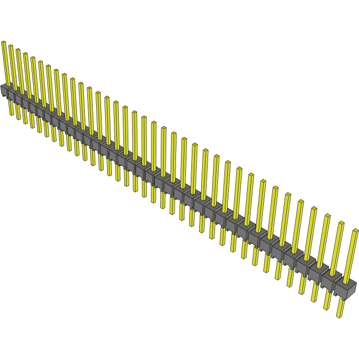 Samtec-MTSW-136-09-S-S-430 Piastre connettori e prese PCB Conn Unshrouded Header HDR 36 POS 2.54mm Solder ST Top Entry Thru-Hole Bulk