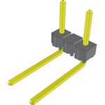 Conn Unshrouded Header HDR 2 POS 5.08mm Solder RA Side Entry Thru-Hole Bulk