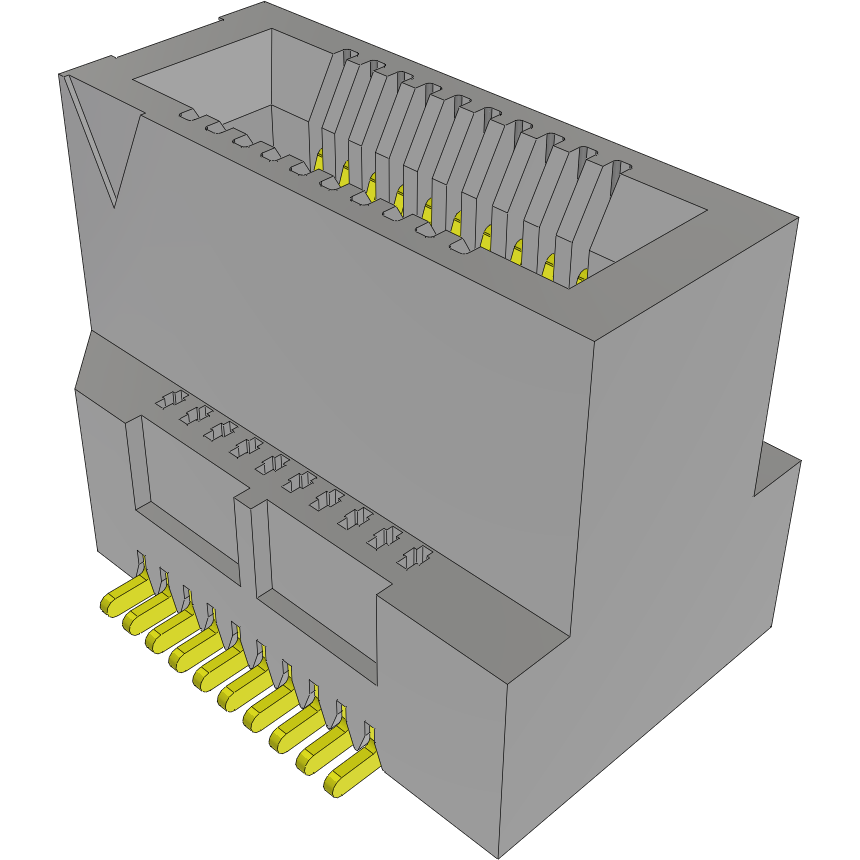 Samtec-MEC6-110-02-L-DV-A Connector Card Edge Conn Card Edge SKT 20 POS 0.635mm Solder ST SMD Tray