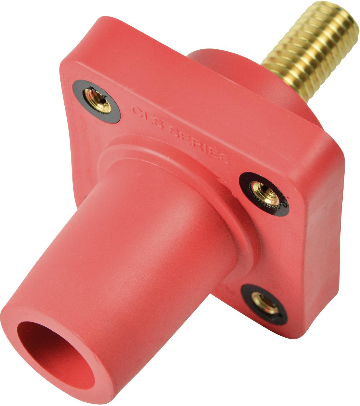 Marinco-CLS40FRSB-C Steckverbinder CLS Series Panel Mount (400A / 600V) 1.125 Threaded Stud Female - Red (C )