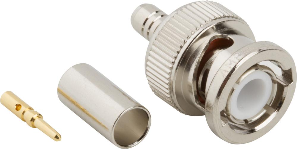 Amphenol RF-000-36775 RF-Steckverbinder Conn BNC 0Hz to 4GHz 50Ohm Crimp ST Cable Mount PL Gold