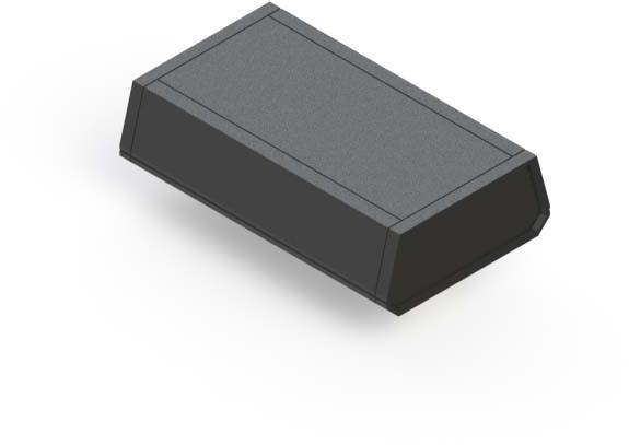 Serpac Electronic Enclosures-A21,BK Cajas, compartimentos y anaqueles Tabletop ABS Enclosure- Black