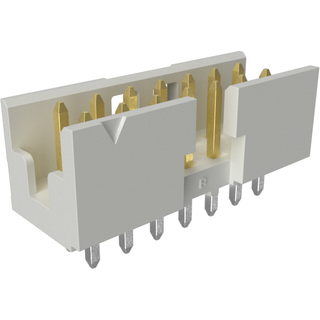 Amphenol Communications Solutions-10075025-G01-14ULF Steckverbinderleisten und Leiterplattenbuchsen Minitek®, Wire to Board Connectors, Shrouded Header - Through Mount Pin-in-Paste - Double row - 14 Positions - 2mm (0.079inch) - Vertical