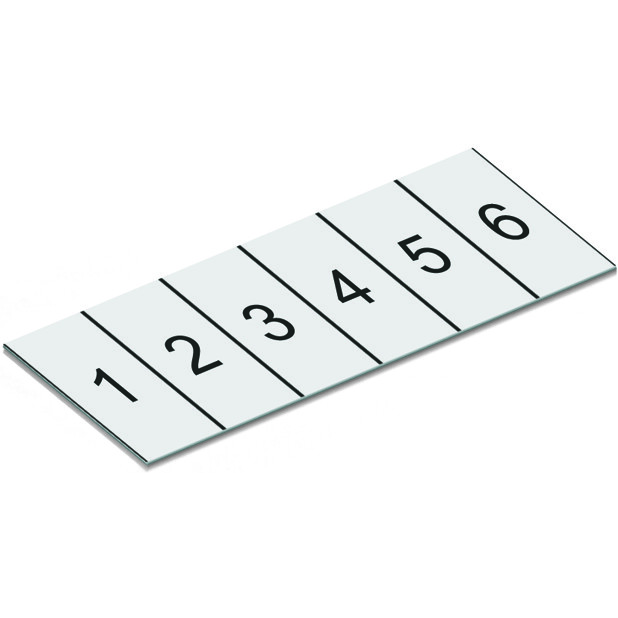 WAGO-2009-110/762-804 Accessori per connettori Connector Accessories Marker Strip Straight Black/White Bag