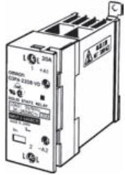 Omron-G3PA-220B-VD-X DC5-24 Halbleiterrelais Relay SSR 20mA 264V AC-IN 20A 264V AC-OUT 2-Pin