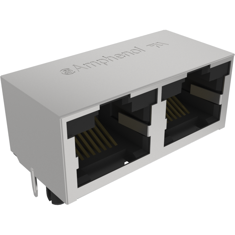 Amphenol Communications Solutions-RJHSE5F8E02 Steckverbinder, Telefon und Telekommunikation Conn MOD Jack 8P8C R/A SHLD