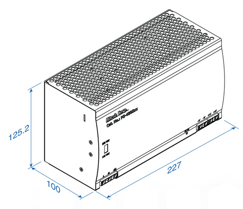 Altech Corporation-PSP-480S24 Alimentazione da CA a CC AC/DC Power Supply Single-OUT 24V 20A 480W 7-Pin