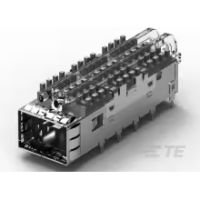 TE Connectivity-1888971-3 Steckverbinderzubehör Connector Accessories QSFP+ Cage Right Angle Nickel Silver Box/Tray
