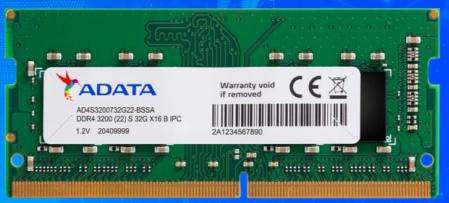 ADATA Technology Co., Ltd-AD4S3200732G22-BSSA Memory Modules DRAM Module DDR4 SDRAM 32Gbyte 260SODIMM Bulk