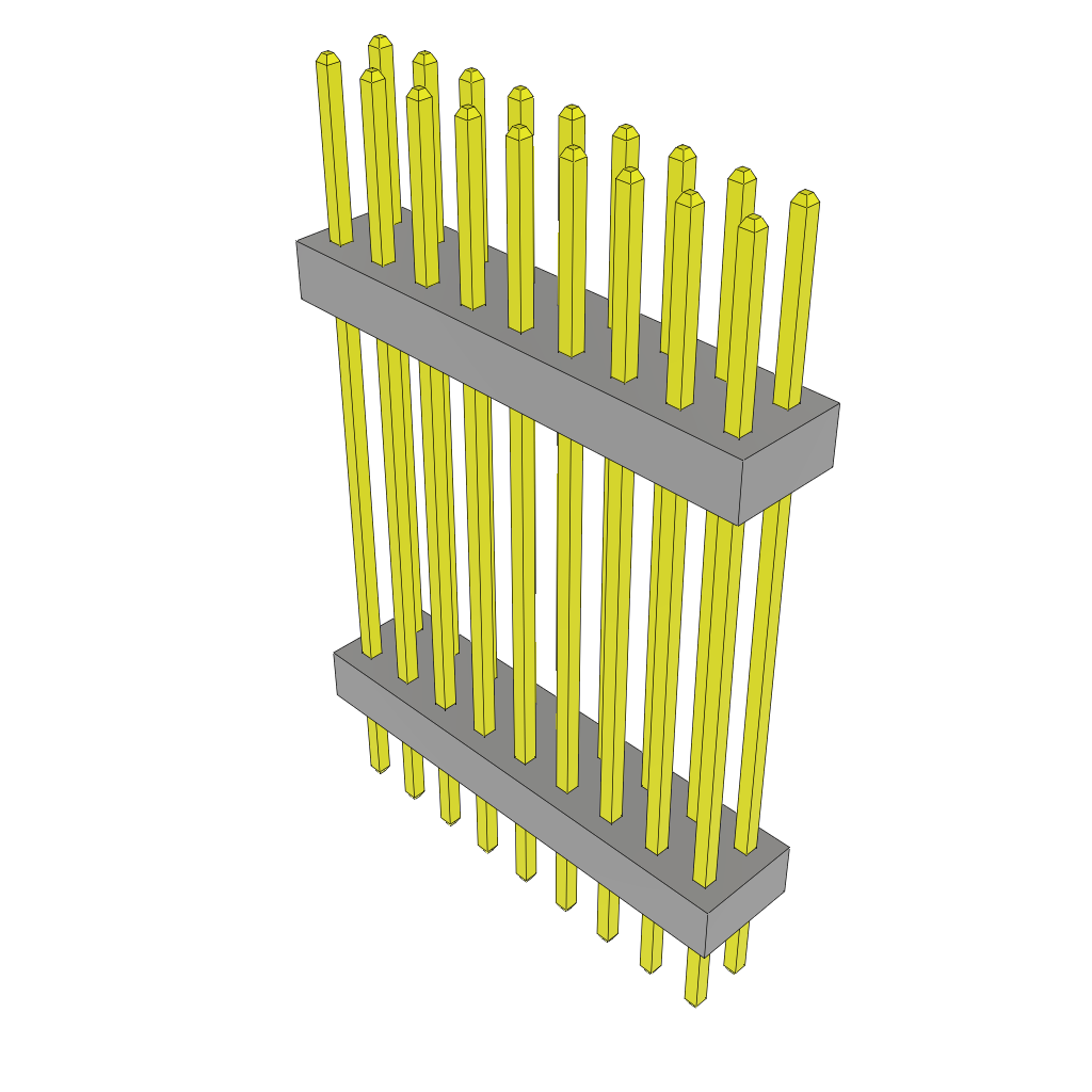 Samtec-TW-09-12-S-D-725-150 Steckverbinderleisten und Leiterplattenbuchsen Conn Board Stacker HDR 18 POS 2mm Solder ST Top Entry Thru-Hole Bulk