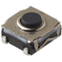 C&K-KSC321J LFS Switch Tactile Switch Tactile OFF Mom SPST Round Button J-Lead 0.05A 32VDC 1VA 300000Cycles 2N SMD T/R