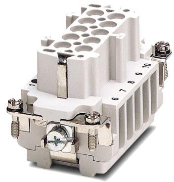 PHOENIX CONTACT-1771202 Steckverbinder, rechteckig Conn Rectangular SKT 10 POS Screw ST Panel Mount